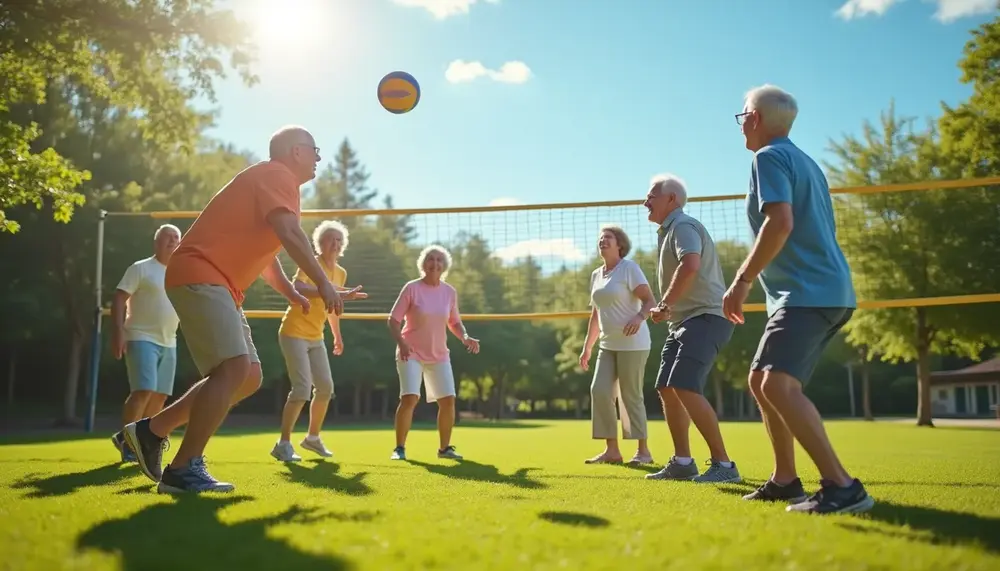 Gemeinschaft und Fitness: Senioren Volleyball für sportliche Best Ager
